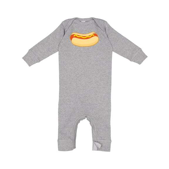 Inktastic Funny Hot Dog Baby Romper Coveralls