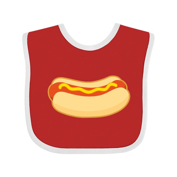 Inktastic Funny Hot Dog Boys or Girls Baby Bib