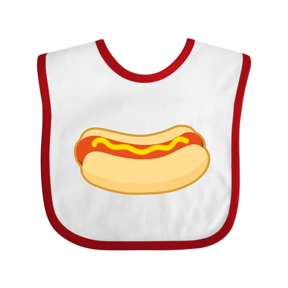 Inktastic Funny Hot Dog Boys or Girls Baby Bib