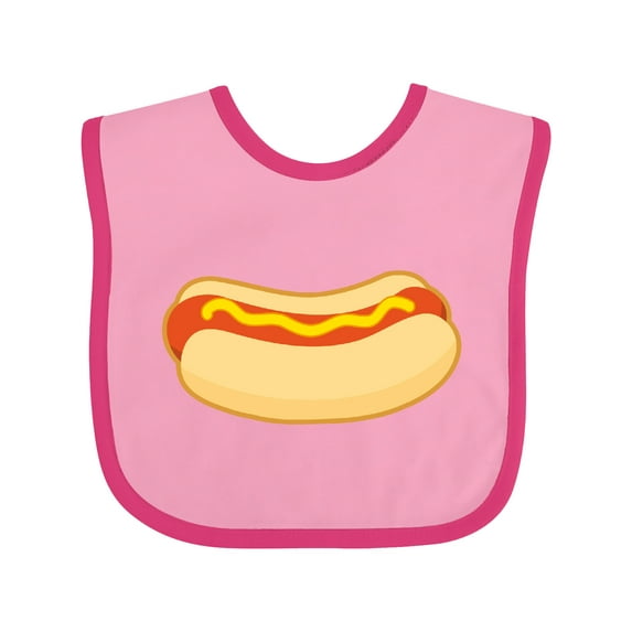 Inktastic Funny Hot Dog Boys or Girls Baby Bib