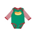 thumbnail image 1 of Inktastic Funny Hot Dog Boys or Girls Long Sleeve Baby Bodysuit, 1 of 5