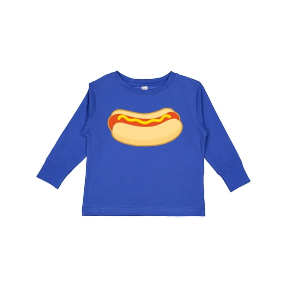 Inktastic Funny Hot Dog Boys or Girls Long Sleeve Toddler T-Shirt