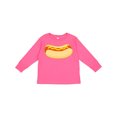 thumbnail image 1 of Inktastic Funny Hot Dog Boys or Girls Long Sleeve Toddler T-Shirt, 1 of 5