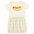 thumbnail image 1 of Inktastic Funny Hot Dog Girls Toddler Dress, 1 of 5