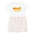 thumbnail image 1 of Inktastic Funny Hot Dog Girls Toddler Dress, 1 of 5