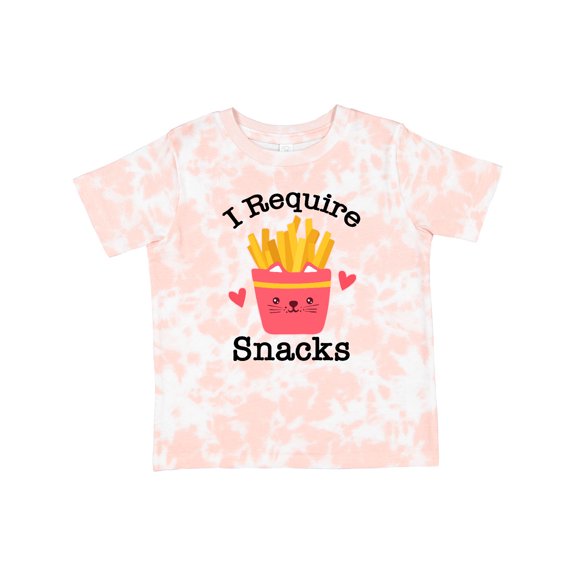 Inktastic Funny I Require Snacks French Fries Boys or Girls Toddler T-Shirt