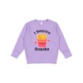 thumbnail image 1 of Inktastic Funny I Require Snacks French Fries Toddler Sweatshirt, 1 of 4