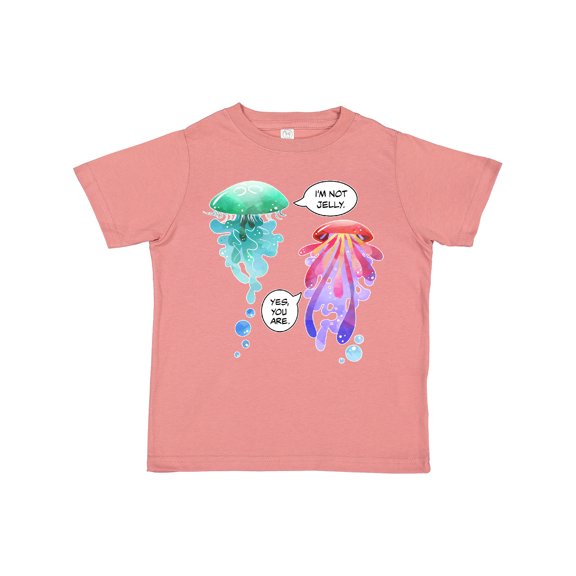 Inktastic Funny I'm Not Jelly Jellyfish in Green and Pink Boys or Girls Toddler T-Shirt