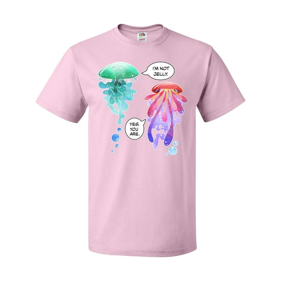 Inktastic Funny I'm Not Jelly Jellyfish in Blue and Pink T-Shirt