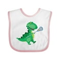 thumbnail image 1 of Inktastic Funny Lacrosse Player Boys or Girls Baby Bib, 1 of 4