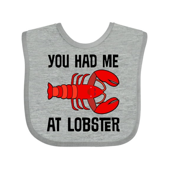 Inktastic Funny Lobster Lover Kids Seafood Boys or Girls Baby Bib