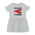 thumbnail image 1 of Inktastic Funny Lobster Lover Kids Seafood Girls Toddler Dress, 1 of 5