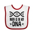 thumbnail image 1 of Inktastic Funny Math is in My Dna Boys or Girls Baby Bib, 1 of 4