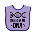 thumbnail image 1 of Inktastic Funny Math is in My Dna Boys or Girls Baby Bib, 1 of 4