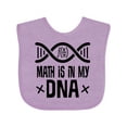 thumbnail image 1 of Inktastic Funny Math is in My Dna Boys or Girls Baby Bib, 1 of 4