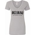 thumbnail image 1 of Inktastic Funny Meemaw Because Grandmother is for Old Ladies Women's V-Neck T-Shirt, 1 of 5
