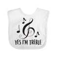 thumbnail image 1 of Inktastic Funny Music Yes Im Treble Boys or Girls Baby Bib, 1 of 4