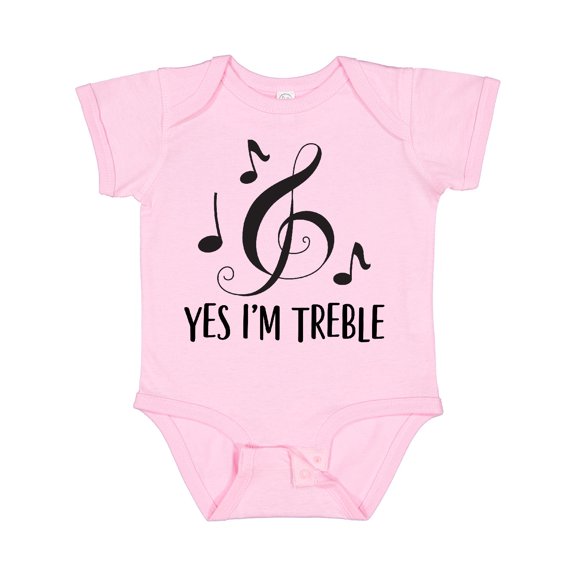 Inktastic Funny Music Yes Im Treble Boys or Girls Baby Bodysuit