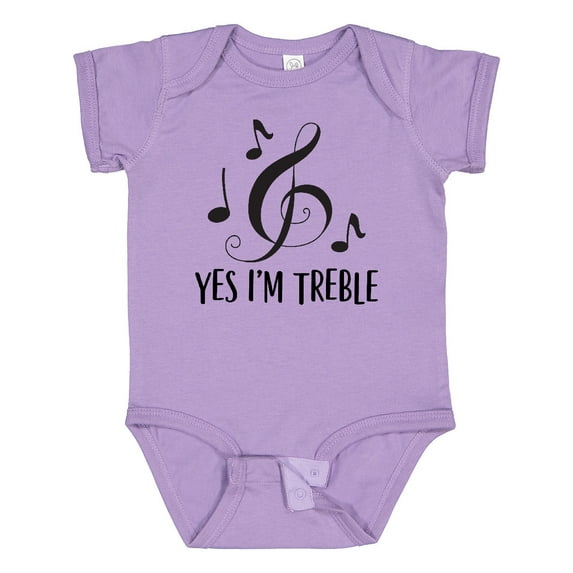 Inktastic Funny Music Yes Im Treble Boys or Girls Baby Bodysuit