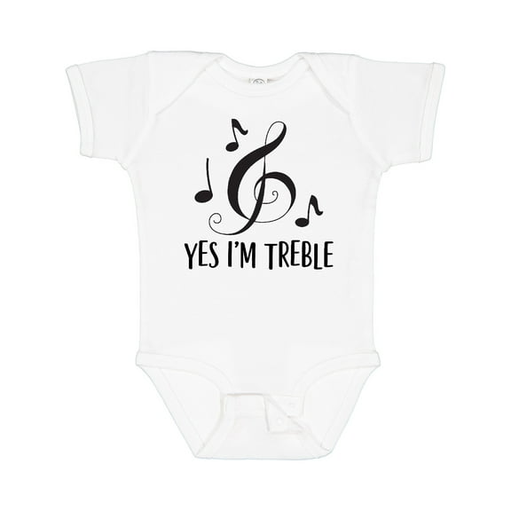 Inktastic Funny Music Yes Im Treble Boys or Girls Baby Bodysuit