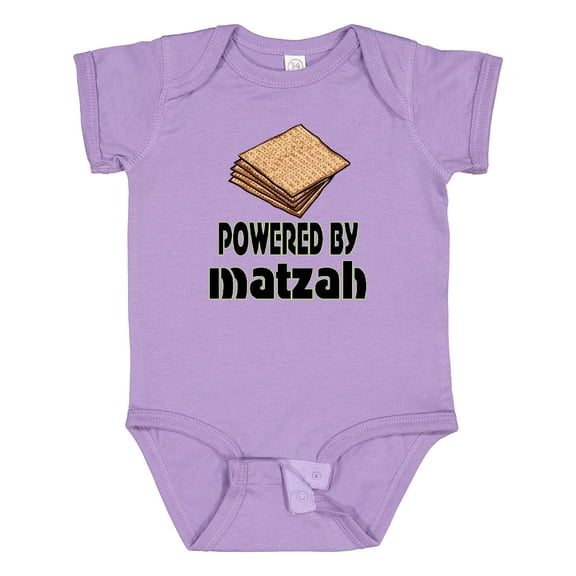Inktastic Funny Passover Powered by Matzah Boys or Girls Baby Bodysuit