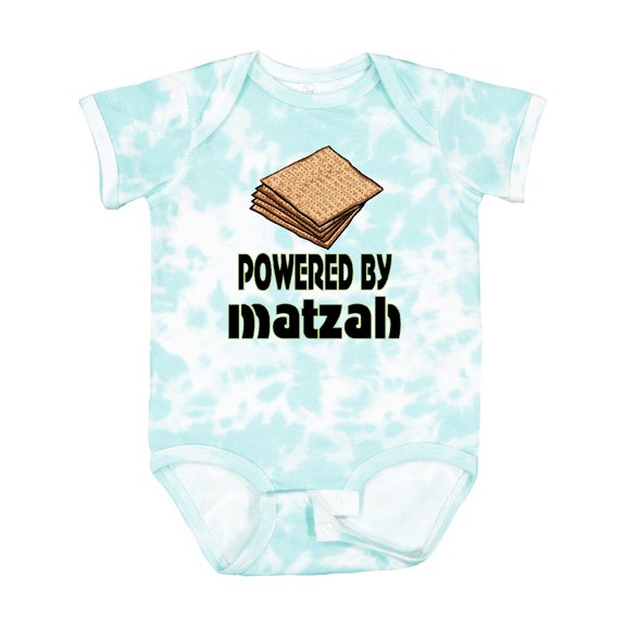 Inktastic Funny Passover Powered by Matzah Boys or Girls Baby Bodysuit