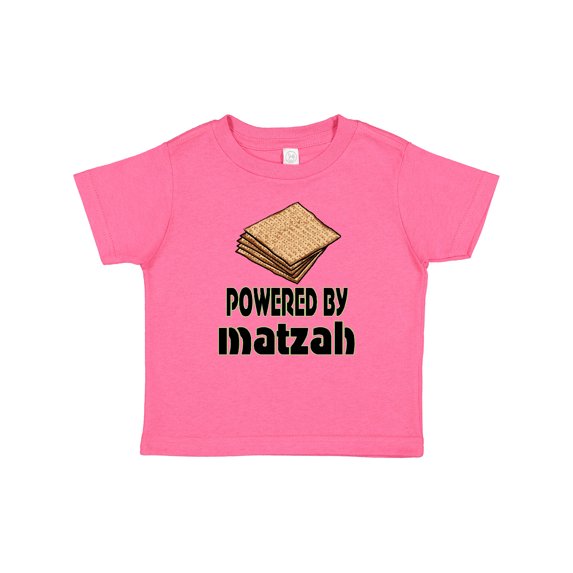 Inktastic Funny Passover Powered by Matzah Boys or Girls Baby T-Shirt