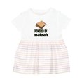 thumbnail image 1 of Inktastic Funny Passover Powered by Matzah Girls Baby Dress, 1 of 5