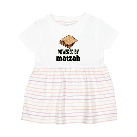 Inktastic Funny Passover Powered by Matzah Girls Baby Dress