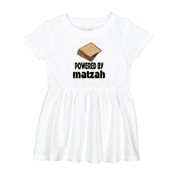 Inktastic Funny Passover Powered by Matzah Girls Baby Dress