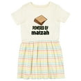 thumbnail image 1 of Inktastic Funny Passover Powered by Matzah Girls Toddler Dress, 1 of 5