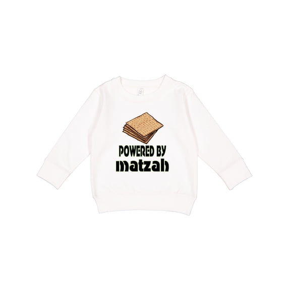 Inktastic Funny Passover Powered by Matzah Toddler Sweatshirt