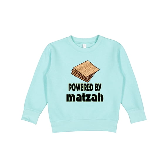 Inktastic Funny Passover Powered by Matzah Toddler Sweatshirt