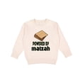 thumbnail image 1 of Inktastic Funny Passover Powered by Matzah Toddler Sweatshirt, 1 of 4