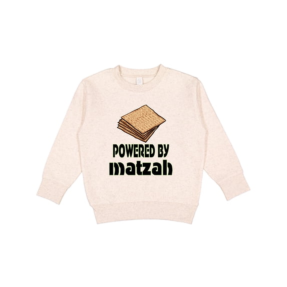Inktastic Funny Passover Powered by Matzah Toddler Sweatshirt