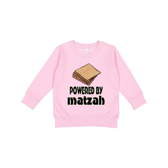 Inktastic Funny Passover Powered by Matzah Toddler Sweatshirt