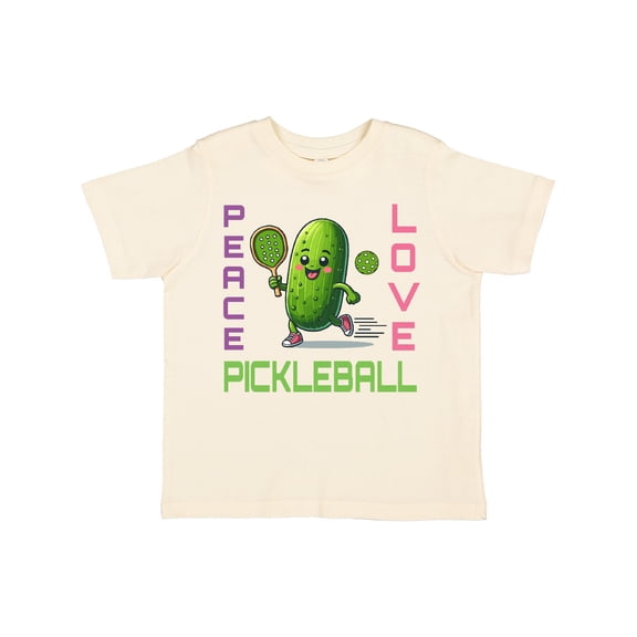 Inktastic Funny Peace Love Pickleball Girls Toddler T-Shirt