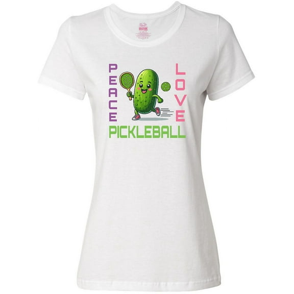 Inktastic Funny Peace Love Pickleball Women's T-Shirt