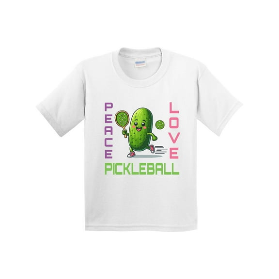 Inktastic Funny Peace Love Pickleball Youth T-Shirt