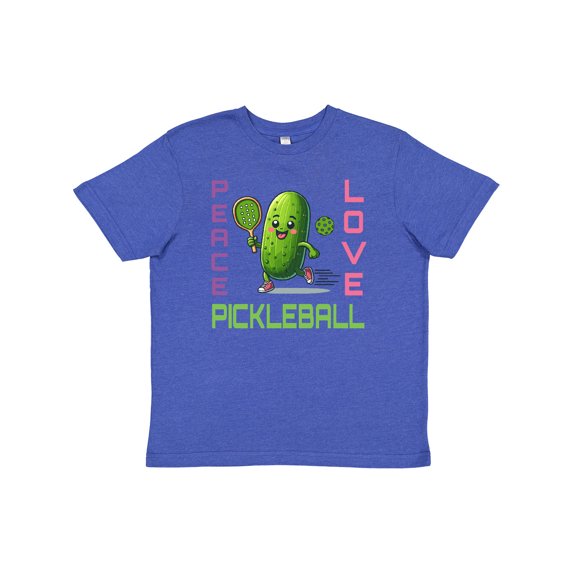 Inktastic Funny Peace Love Pickleball Youth T-Shirt