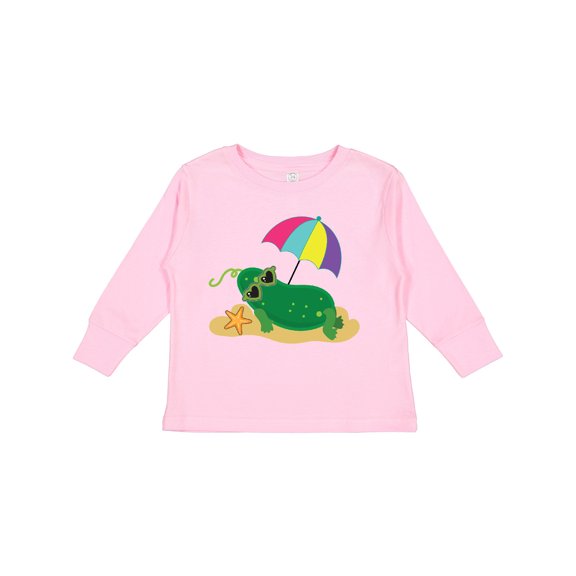 Inktastic Funny Pickle Lover Beach Food Girls Long Sleeve Toddler T-Shirt