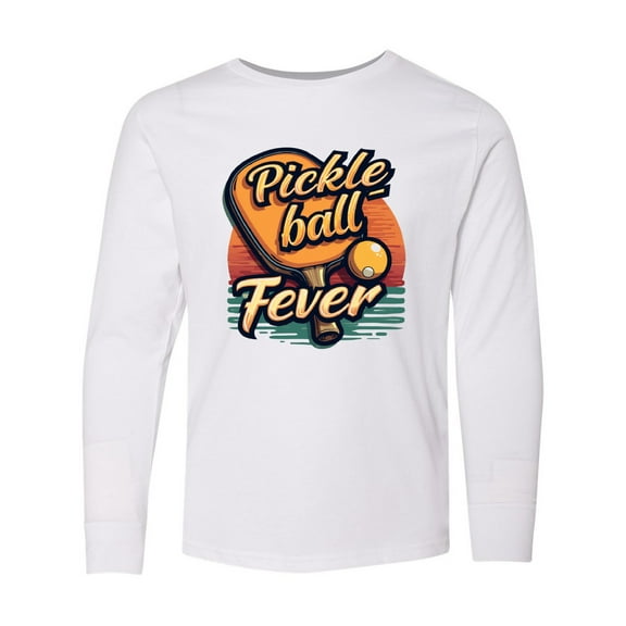 Inktastic Funny Pickleball Gifts Men Women Dad Grandpa Him Pickle Ball Long Sleeve Youth T-Shirt