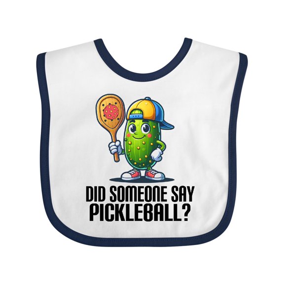 Inktastic Funny Pickleball Joke Boys or Girls Baby Bib