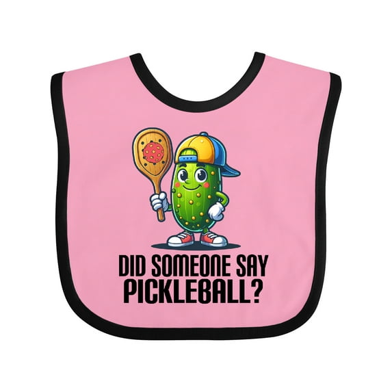 Inktastic Funny Pickleball Joke Boys or Girls Baby Bib