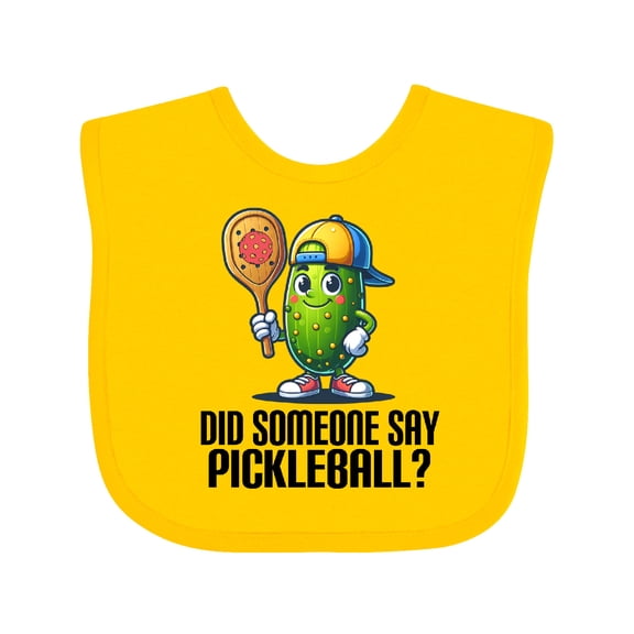 Inktastic Funny Pickleball Joke Boys or Girls Baby Bib