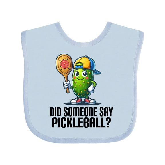 Inktastic Funny Pickleball Joke Boys or Girls Baby Bib