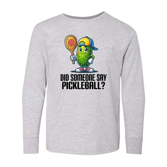 Inktastic Funny Pickleball Joke Long Sleeve Youth T-Shirt