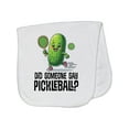 thumbnail image 1 of Inktastic Funny Pickleball Player Quote Baby Burp Cloth, 1 of 3