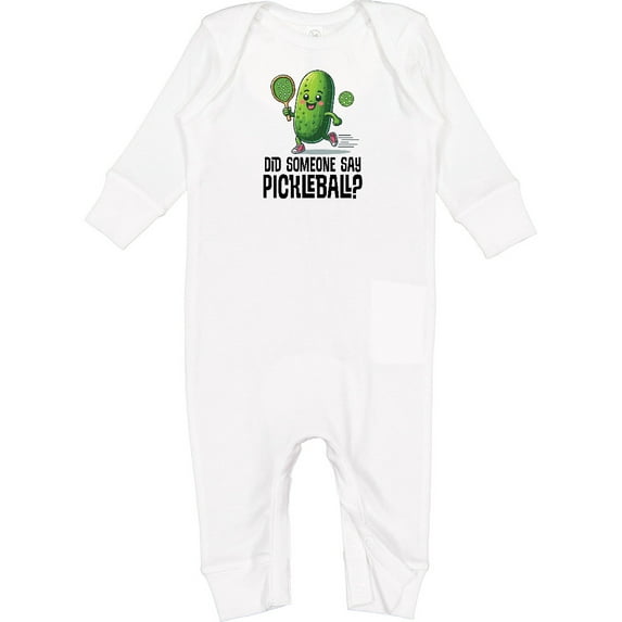 Inktastic Funny Pickleball Player Quote Baby Romper Coveralls