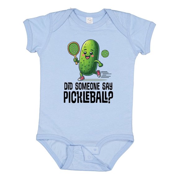 Inktastic Funny Pickleball Player Quote Boys or Girls Baby Bodysuit